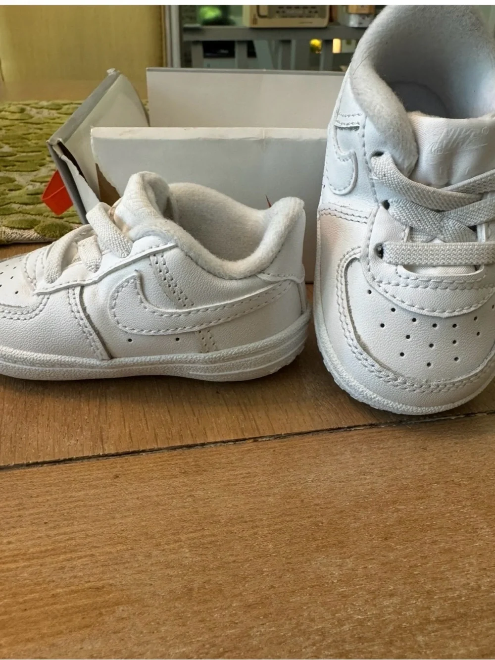 Nike Court Borough Low 2 Triple White Toddler Size 3C Sneakers NEW